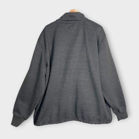 Carhartt Original Fit Quarter Zip Mock Neck Rain Defender Sweatshirt 2XL Gray - Picture 2 of 9